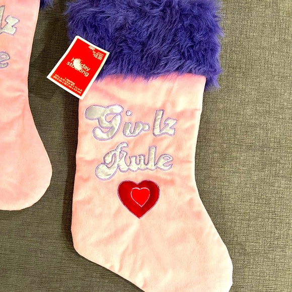 NWT Girlz Rule Holiday Stockings-2 - Picture 6 of 7
